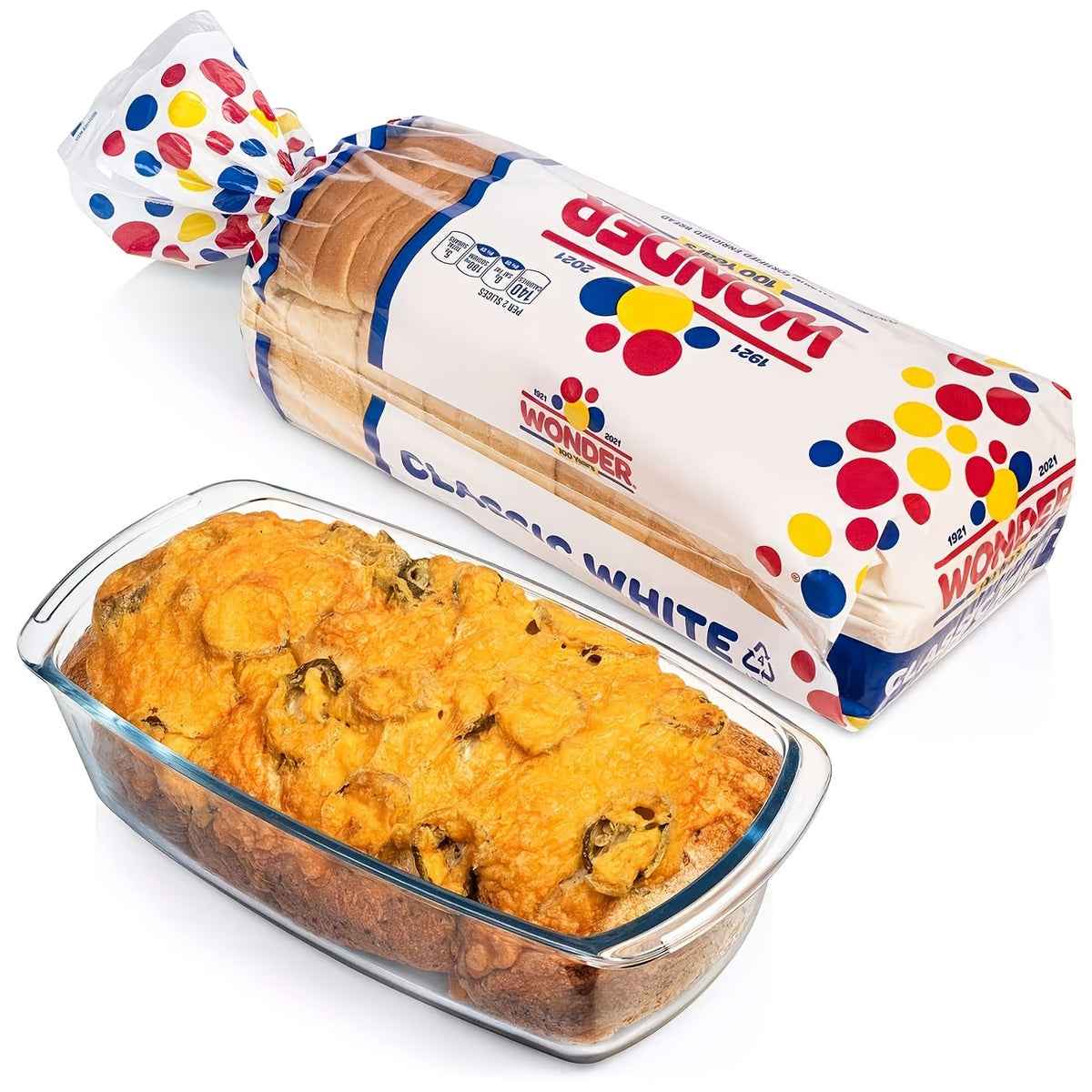 Glass Baking Dish with Lid 1.9Qt – Borosilicate Rectangular Toast Pan, Oven & Microwave Safe, Stackable Airtight Container for Bread & Cakes (1 or 2pcs)