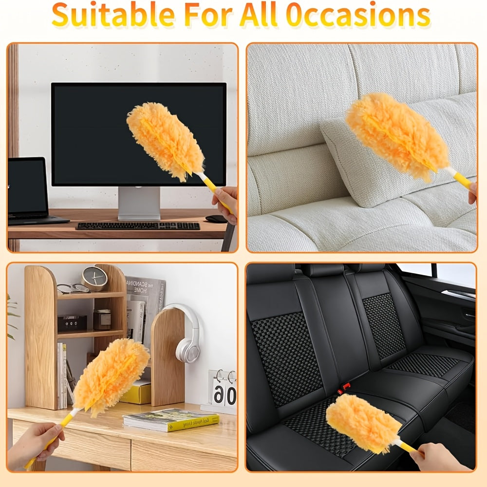 Duster Refills 120/59-Count Compatible with Swiffer Duster 360° Electrostatic Disposable Replacement Heads for Ceiling Fans Blinds Furniture Multi-Surface Unscented Home Cleaning