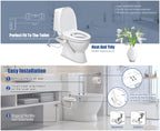 Bidet Attachment for Toilet Ultra-Slim Non-Electric Cold Water Sprayer Retractable Self-Cleaning Nozzle Adjustable Water Pressure Easy Install Fits Most Toilets