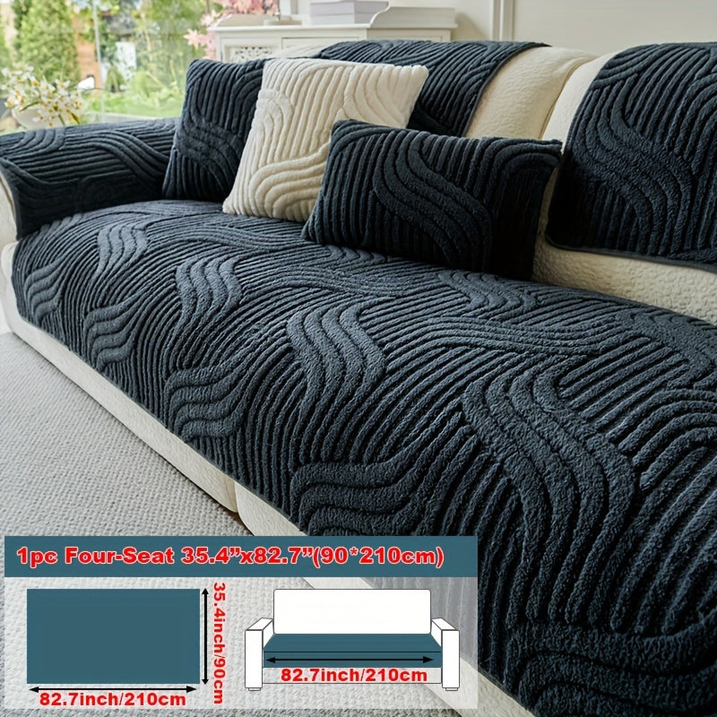 Plush Velvet Anti-Slip Sofa Cover – Pet-Friendly Breathable Luxury Slipcover for Living Room, Bedroom & Office | High-End Home Decor Protection, Multiple Colors & Sizes
