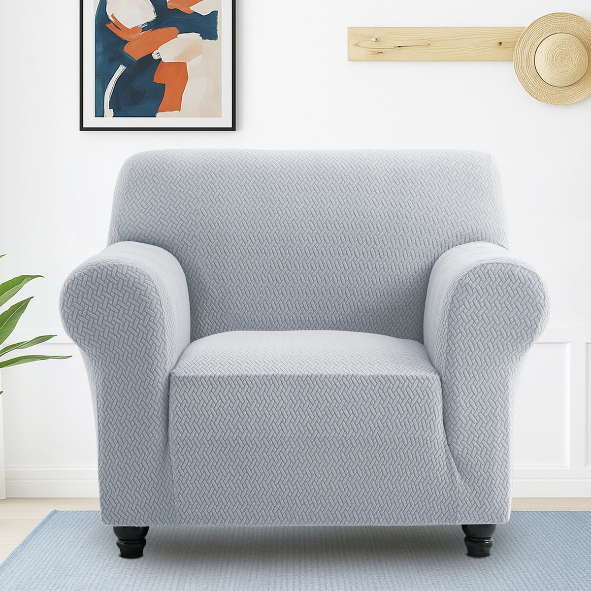 Spandex Stretch Sofa Cover Non-Slip Washable Couch Slipcover for 1 2 3 Seater Elastic Furniture Protector Pet & Kid Friendly Living Room Bedroom Home Decor