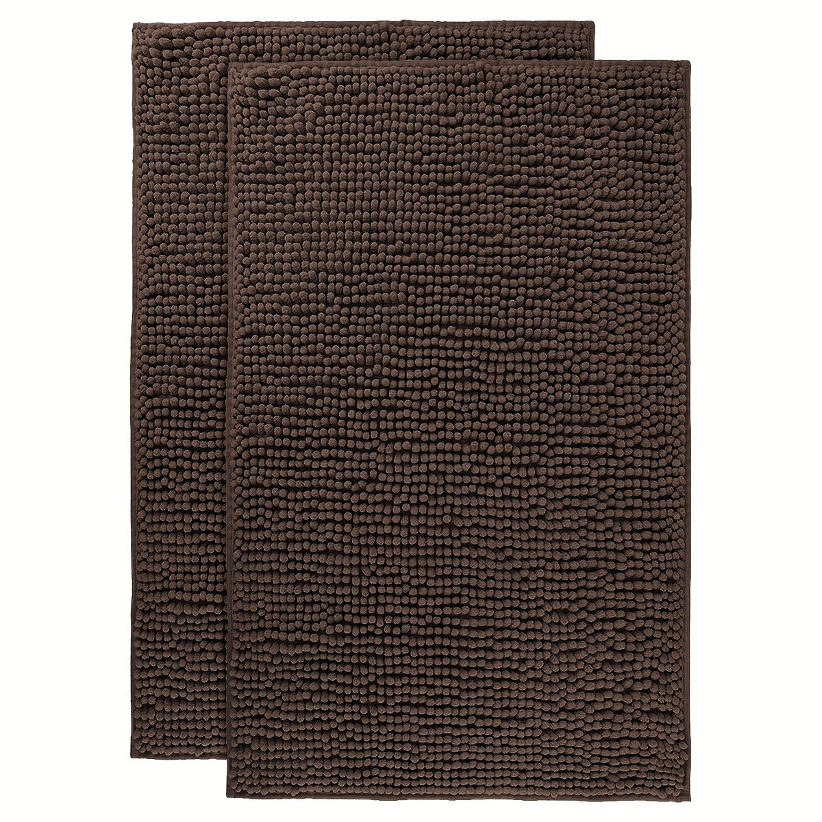 Chenille Bathroom Rug Extra Soft Absorbent Bath Mats for Bathroom Floor – Non-Slip, Water Absorbent, Machine Washable Bath Mat