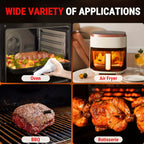 Wireless Meat Thermometer 500ft Bluetooth, Digital Food Thermometer with Dual Sensors & App Alerts for Oven, Grill, BBQ, Smoker & Air Fryer, 36Hr Battery, Dishwasher-Safe Probe, Perfect BBQ Gift