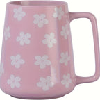 Large Ceramic Coffee Mug with Big Handle Microwave & Dishwasher Safe Extra Large Tea Cup for Office Home - Pink Violet Star Blue | Nuvia Haven