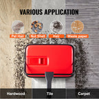 Manual Carpet Sweeper No Battery Needed 300ml Dustbin 180° Rotating Head Floor Sweeper for Carpet Hardwood Tile Pet Hair Home Office