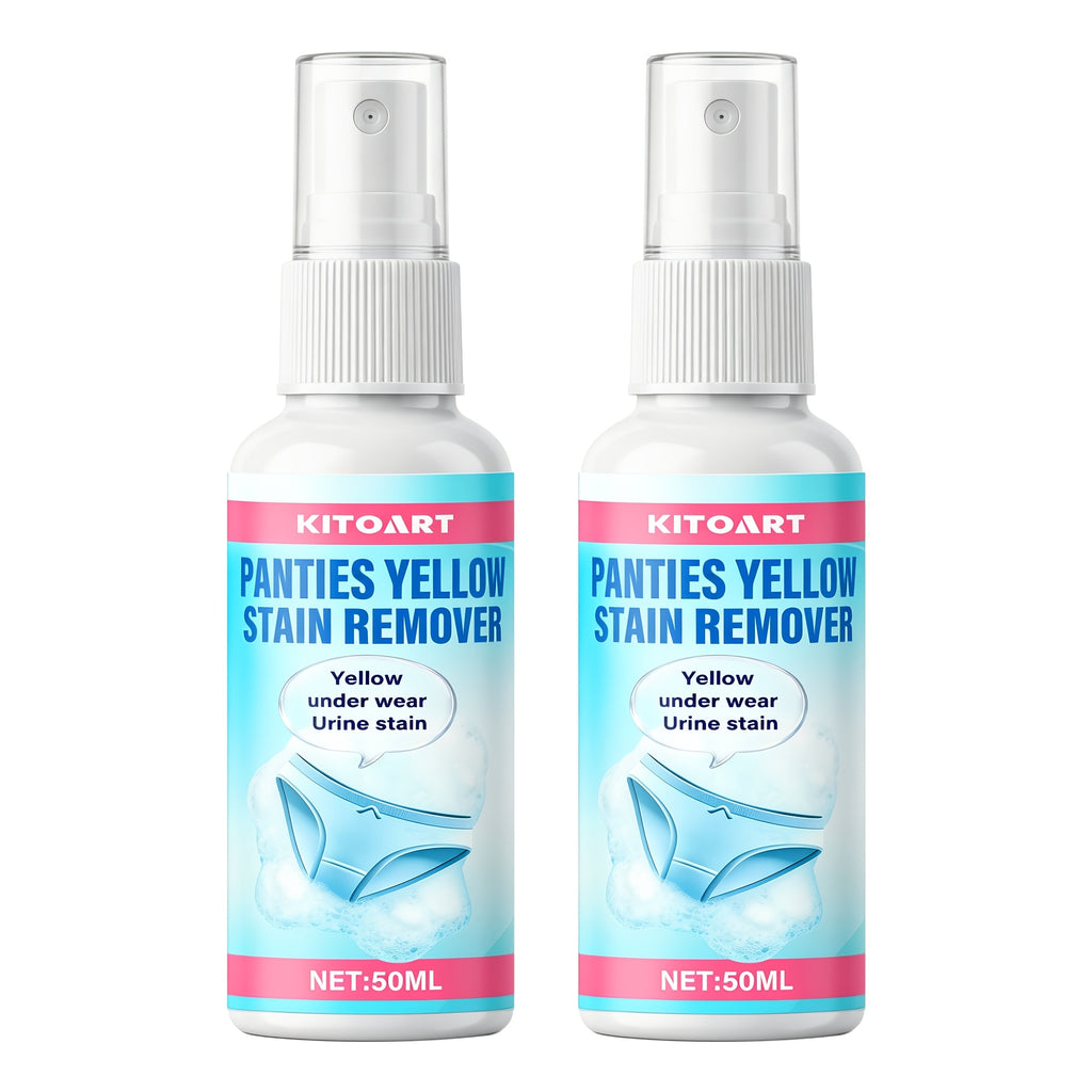 Underwear & Fabric Stain Remover Liquid - Removes Urine, Sweat & Yellowing Stains, Deep Cleans & Deodorizes, Gentle on Delicate Fabrics, Daily Intimate Clothing Care Detergent