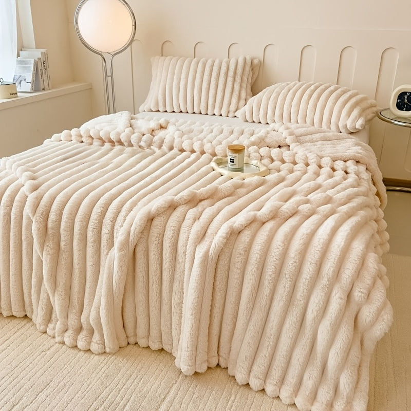 Plush Sherpa Throw Blanket – Ultra-Warm Anti-Static Fleece, 7 Colors 4 Sizes, for Bedroom Sofa Office Dormitory
