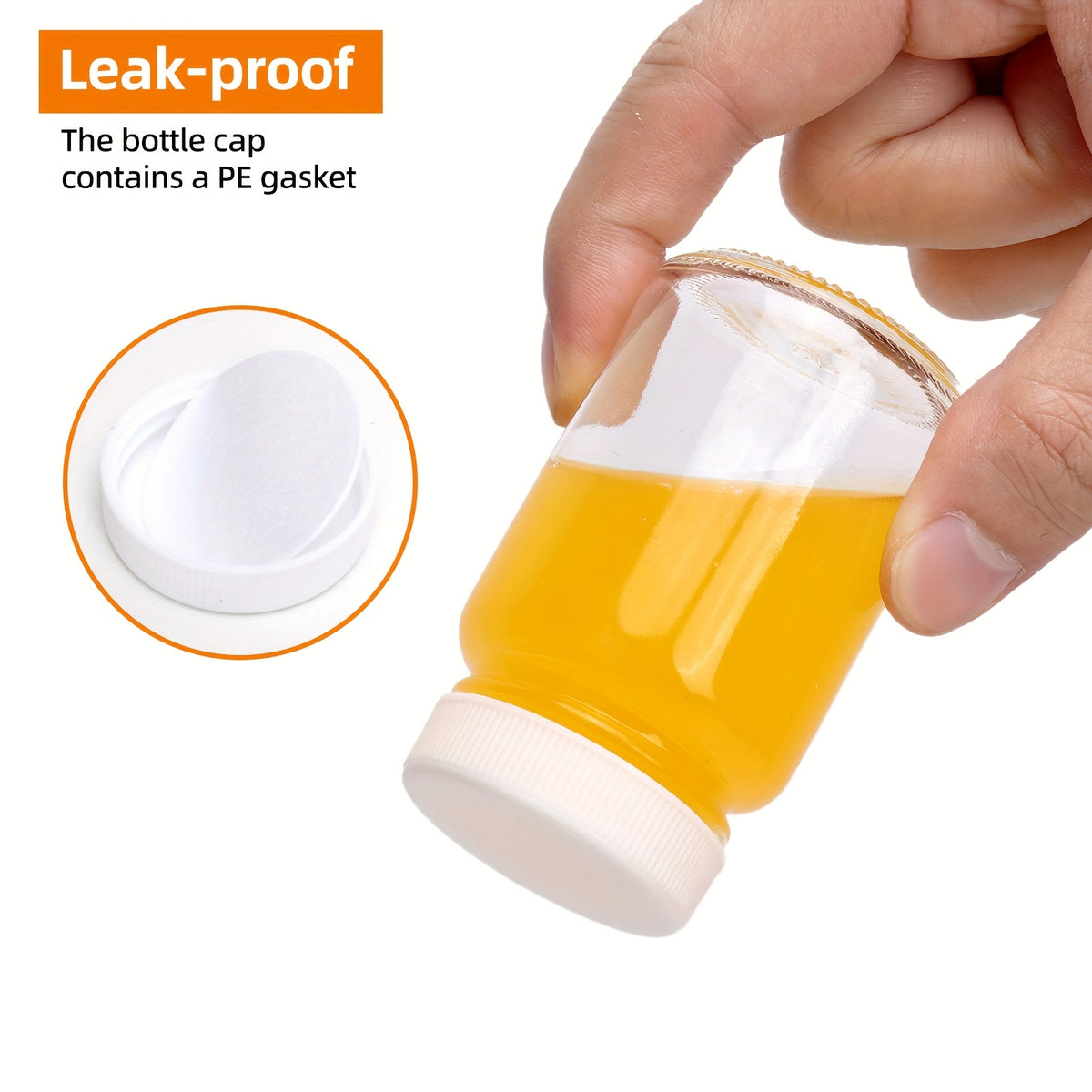 2oz Glass Shot Bottles with Caps 12/24 Pack – Mini Ginger Shot Juice Bottles with Lids, Waterproof Stickers & Brush, Potion Oil Party Mugs, 1.8x2.95 Inch