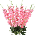 Artificial Delphinium Flowers 6pcs 33.5 Inch Long Stem Faux Snapdragon for Vase, Wedding, Home & Party Decor