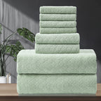 8 Piece Bath Towel Set Oversized – 2 Extra Large Bath Sheets, 2 Hand Towels, 4 Washcloths – Soft, Highly Absorbent, Quick Dry Shower Towels for Bathroom, Hotel, Spa & Beach