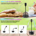 Holographic Blade Table Fly Fan – Silent 360° Rotating Fly Repellent Fan for Outdoor & Indoor Use | Picnics, BBQ, Parties, Restaurants & Kitchens | 2-Pack or 4-Pack