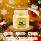 6-Piece Soy Scented Candle Set 120 Hour Burn – Jasmine Eucalyptus Lavender Vanilla Rose Lemon 3.5oz Each, Aromatherapy Home Fragrance Gift for Thanksgiving Christmas Mother’s Day