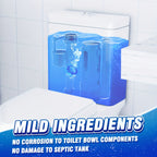 Blue Toilet Bowl Cleaner Tablets 80-Pack – Automatic In-Tank Deodorizer, Long-Lasting Stain Remover, Low Odor, Safe for Plastic Surfaces, Keeps Toilet Fresh & Hygienic