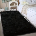 Plush Fluffy Area Rug Tie Dye Soft Indoor Carpet Non-Slip for Living Room Bedroom – Modern Home Decor Floor Mat | Multiple Sizes | Light Gray, Dark Gray, Black, Pink