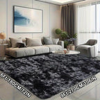 Soft Plush Tie-Dye Area Rug – Non-Slip, Washable Large Rectangle Mat | 8 Sizes