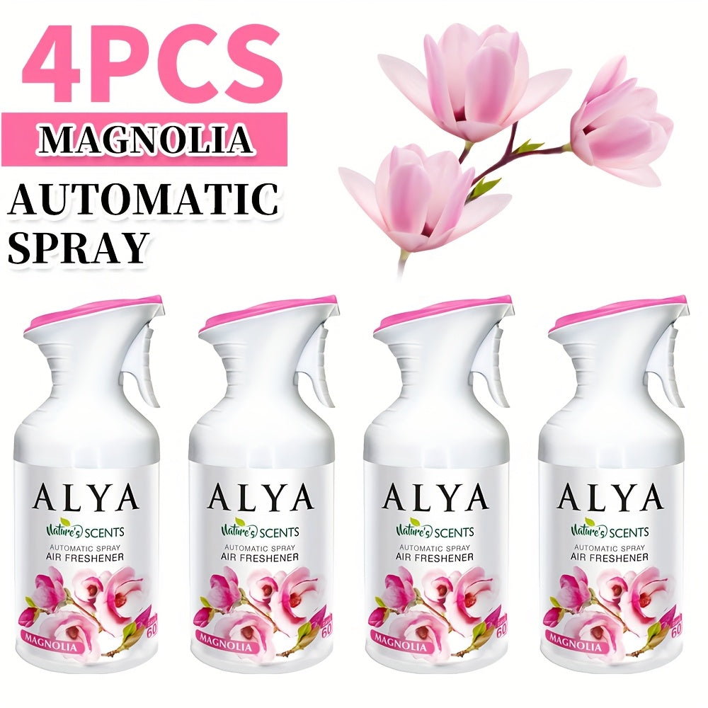 6-Scent Automatic Air Freshener Refills 8.45 oz – Lavender, Vanilla, Cool Linen, Ocean, Magnolia & Mixed Berries Odor Eliminator Spray for Home Bathroom Car Office Closet, 1pc or 4-Pack