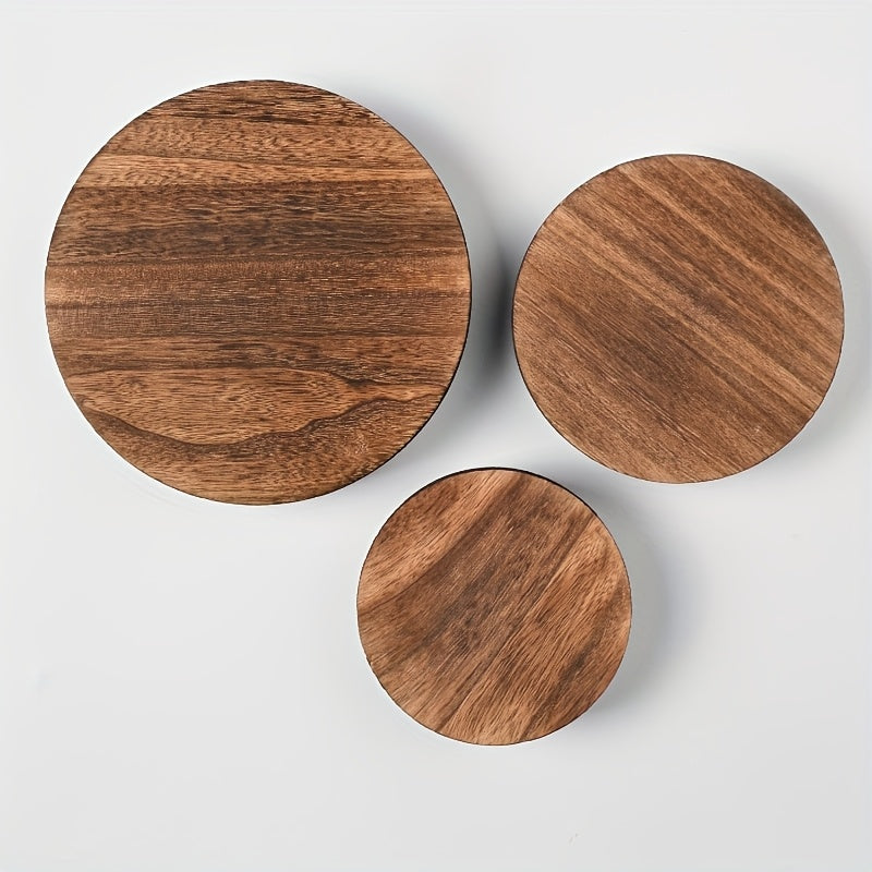 Rustic Wooden Display Risers Set of 3 – Farmhouse Cake Stand & Decorative Pedestals for Kitchen Counter, Home Decor, Christmas, Valentine’s Day & New Year Table Styling
