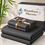 Cooling Bamboo Bed Sheet Set 3 4 Piece 3000TC - Extra Deep Pocket 20 Inch Soft Hotel Quality Wrinkle Resistant Twin Full Queen King Hot Sleepers