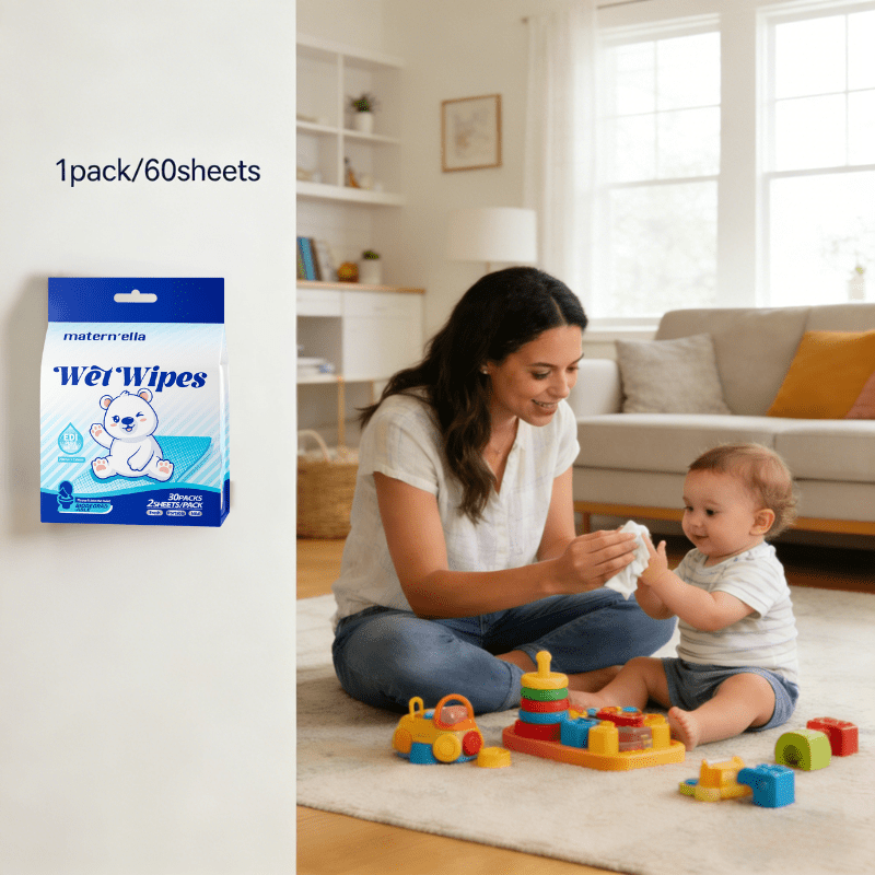 Flushable Wet Wipes with Probiotics, Plant-Based Fibers Fragrance-Free Sewer-Safe Butt Wipes, Soft Thick Disposable Personal Care Wipes for Adults, Incontinence & Sensitive Skin, Multi-Pack