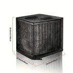 AC Cover Outdoor Heavy Duty Central Air Conditioner Unit Cover Breathable Mesh Adjustable Buckle Straps Debris Bug Leaf Rain Snow UV Protection Residential Commercial XS S M L