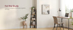 Corner Shelf 4-Tier Ladder Bookshelf & Plant Stand – Industrial Style Space-Saving Corner Shelving Unit for Living Room, Bedroom, Study & Entryway