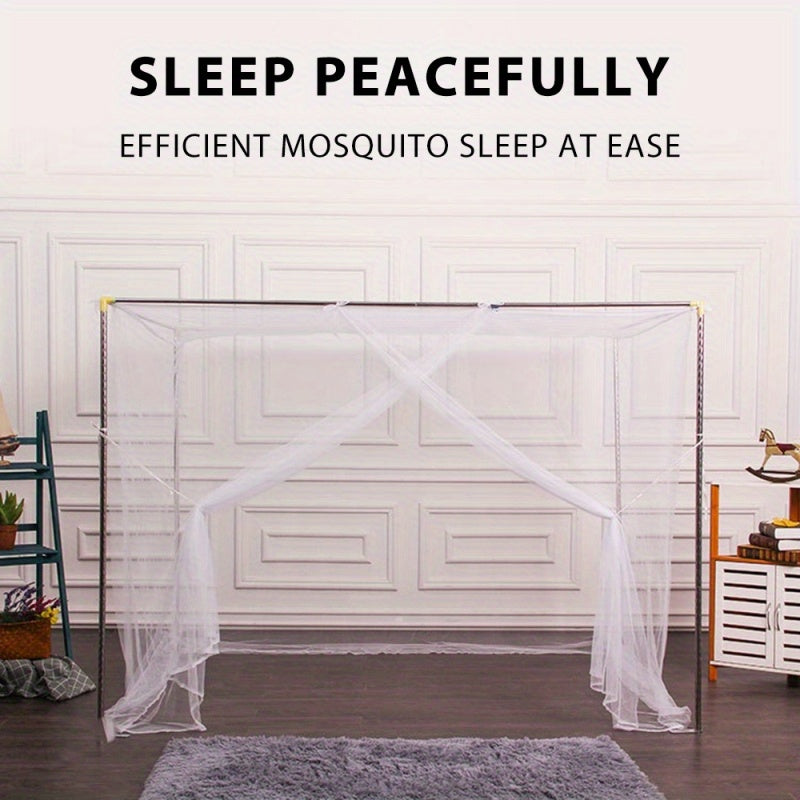 4-Corner Bed Canopy Mosquito Net – Bedroom & Camping | M / L / XL / 2XL