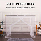 4-Corner Bed Canopy Mosquito Net – Bedroom & Camping | M / L / XL / 2XL