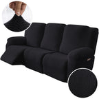 3-Seater Recliner Cover - Plush High Stretch Wear-Resistant Machine Washable Easy Clean Sofa Protector for Living Room and Bedroom