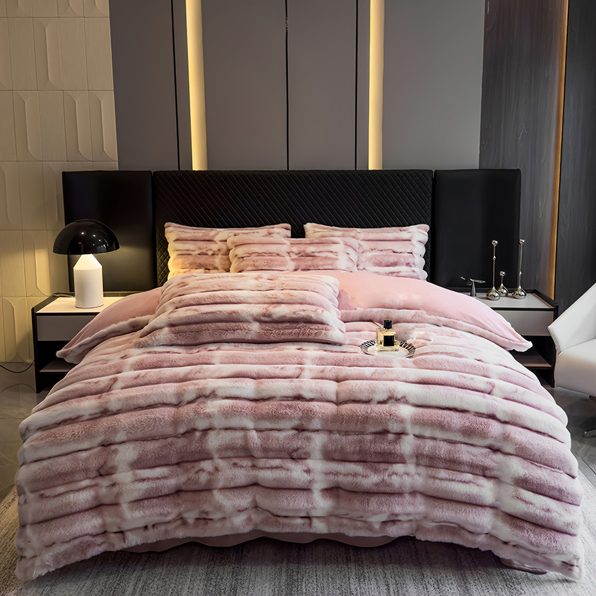 Faux Rabbit Fur Throw Blanket – Double Layer, Thick & Warm, Fluffy Luxury Blanket in Gradient Colors | 3 Sizes: 40x60, 60x80 & 90x108 Inch | Cozy for Sofa, Bedroom & Living Room | Perfect Winter Gift