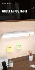 USB Rechargeable LED Desk Lamp Dimmable 3 Color Modes Hanging or Table Lamp with Remote for Reading Cabinet Closet Wardrobe Night Light