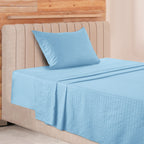 Luxury Striped Bed Sheet Set 3 or 4 Pcs – Hotel-Quality Deep Pocket 16", Extra Soft Breathable Cooling Sheets, Wrinkle & Fade Resistant, Twin Twin XL Full Queen King Cal King, 11 Colors