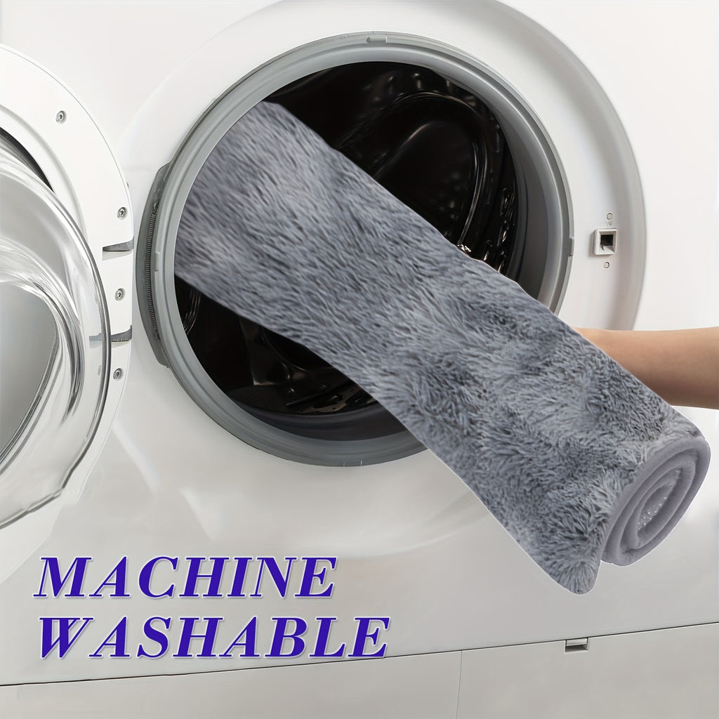 Soft Velvet Bath Rug Set Non-Slip Water Absorbent Machine Washable Bathroom Mat 3 4 5 6 Piece Sets Multiple Colors