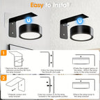 RGB LED Picture Frame Light Battery Operated Magnetic Art Display Lighting with Remote – 13 Color Wireless Painting Light for Wall Art, Gallery, & Party Decor (3-Pack & 6-Pack)