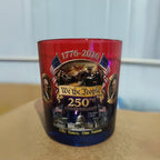 250th Anniversary Whiskey Glasses Set of 2 – 1776-2026 Commemorative We the People Gradient Glass Tumblers, 10oz Oval Gift for Patriotic Celebrations