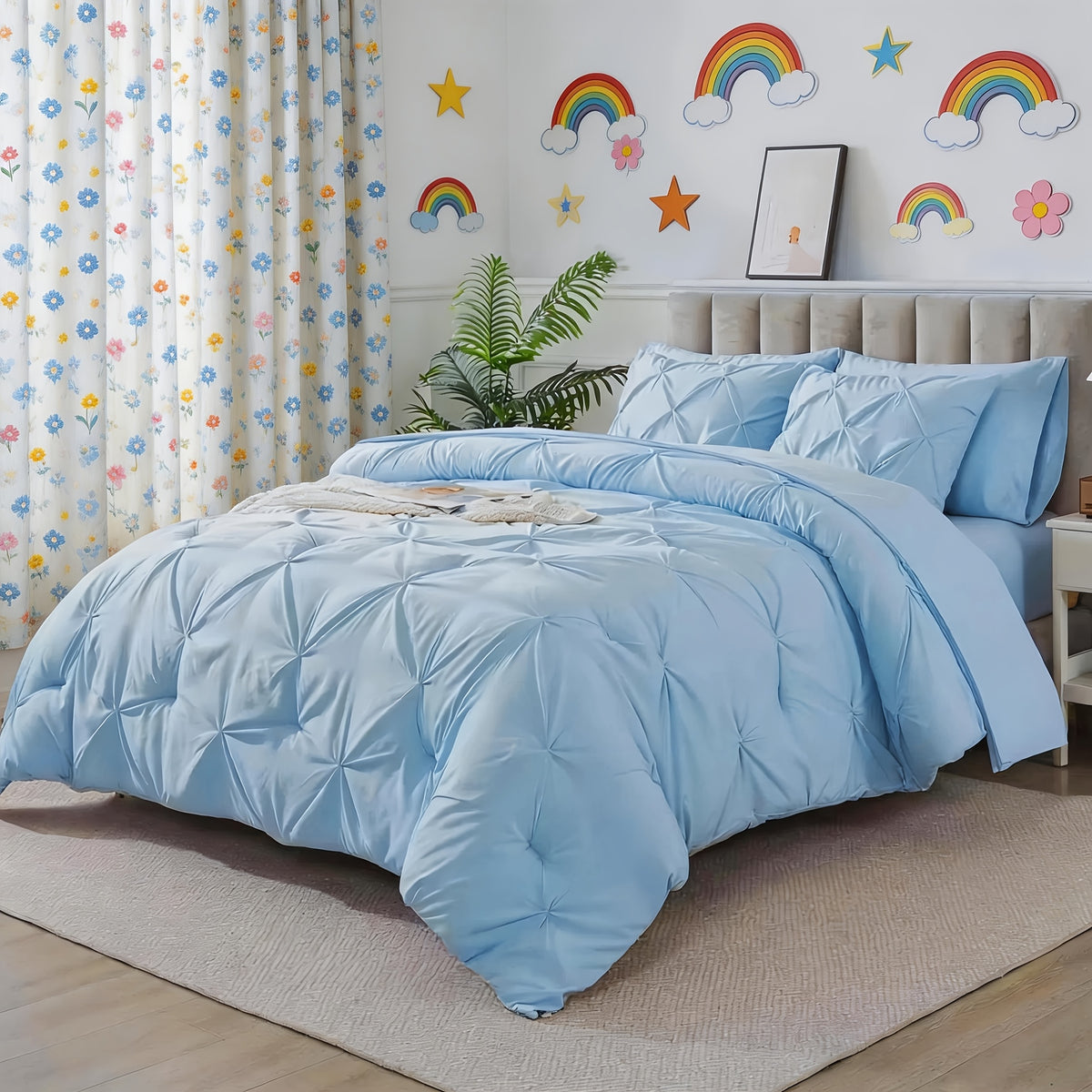 Comforter Set 3pcs 5pcs 7pcs - Extra Thick Warm Bedding Set with Sheet Sets & Pillowshams, Full Queen King Size, Machine Washable, Halloween Themed Kids Room Decor