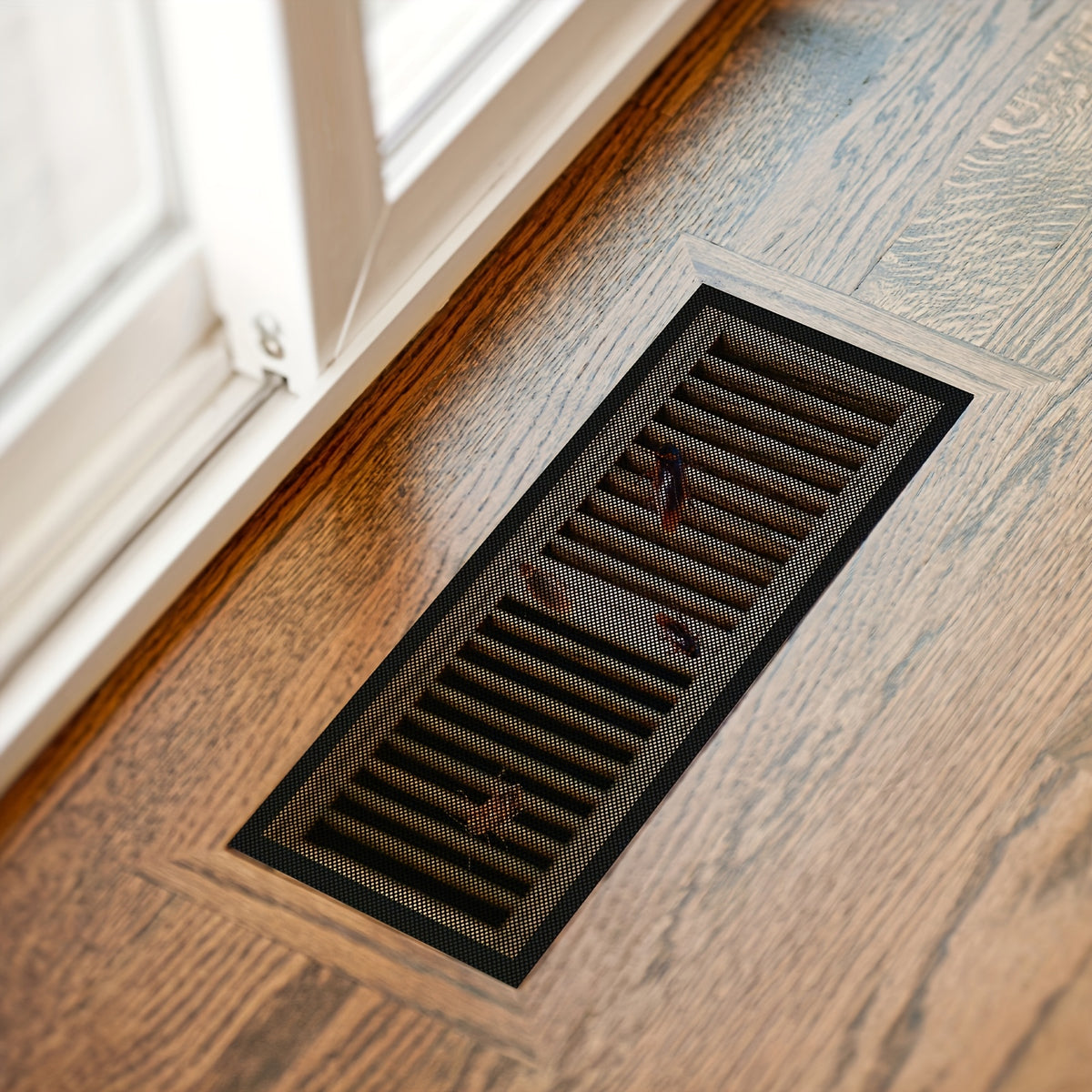 Magnetic HVAC Vent Covers for Floor Wall Ceiling PVC Air Vent Screen with Mesh Filter Tool-Free Installation Pest Control 4 & 5 Pack