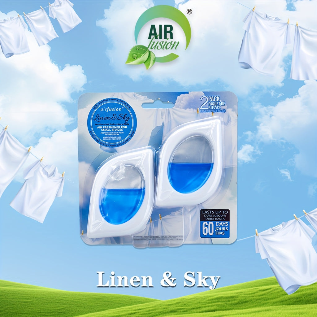 Small Space Air Freshener 2, 6 or 12 Pack – Odor Eliminator for Closets, Bathrooms & Pet Areas, 6 Scents, 0.25 fl oz Each Lasts Up to 30 Days, Fresh Scent Home Deodorizer
