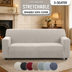 Luxury Spandex Sofa Cover Anti-Slip – Wrinkle-Free Elastic Couch Slipcover, Pet & Scratch-Proof, Machine Washable, All-Season, 7 Colors, 1/2/3 Seater, Living Room Home Decor