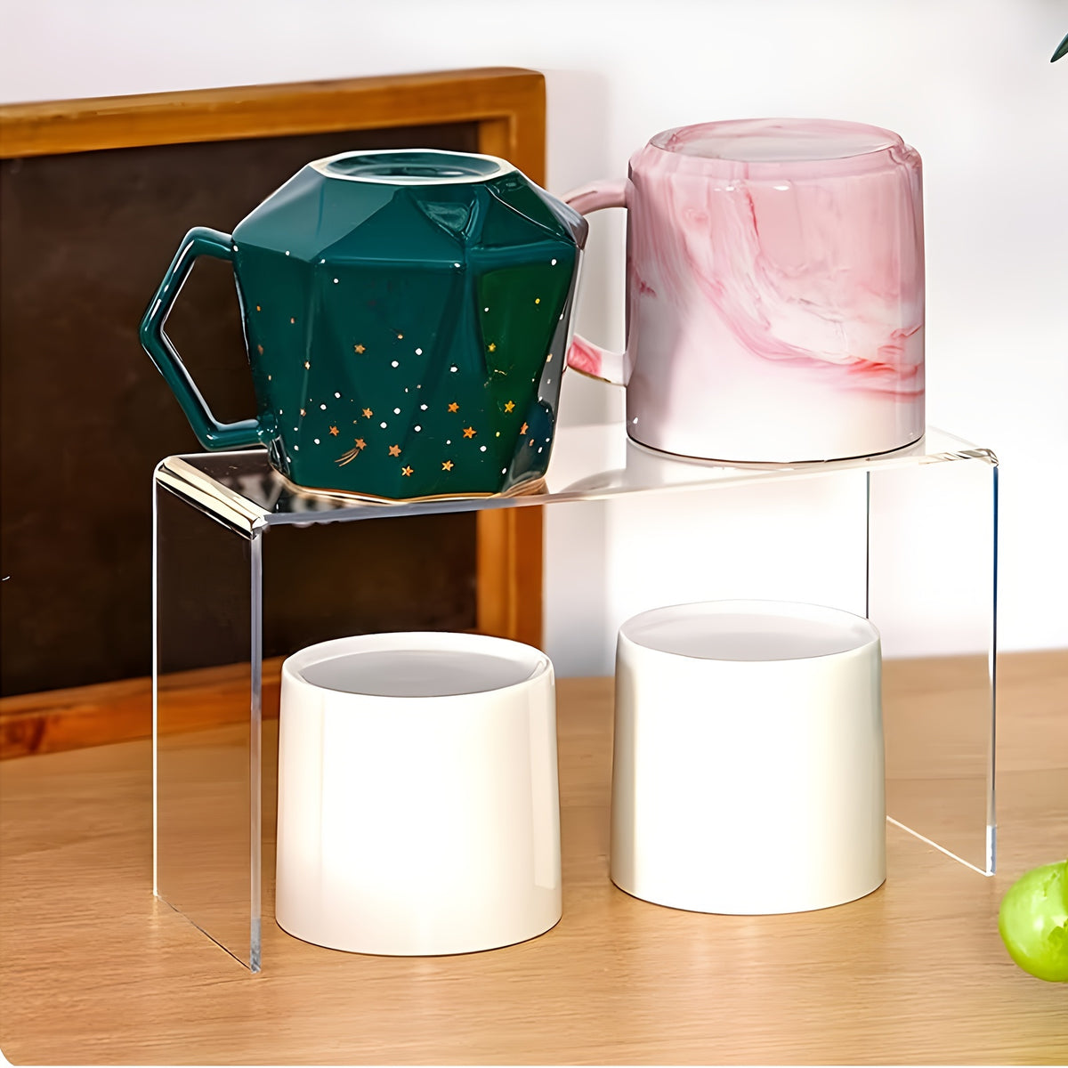 Clear Acrylic Risers for Display, Multi-Pack Riser Display Stands for Funko Pop Figures, Cupcakes, Jewelry & Perfume – Multiple Sizes & Quantities for Home, Halloween & Christmas Decor