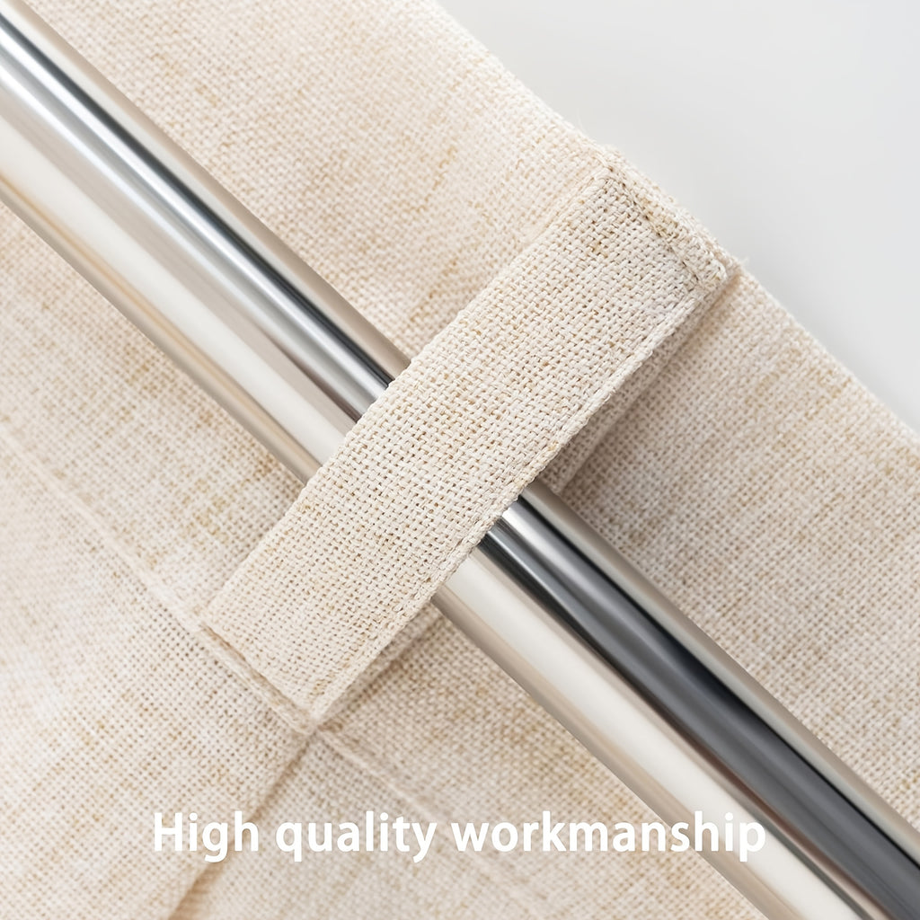 Pinch Pleated Textured Semi-Sheer Curtains – Farmhouse & Modern Rustic, Back Tab | Living Room & Bedroom | 2 Colors, 12 Sizes | Packs of 2 & 4 | Nuvia Haven