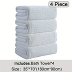 Oversized Bath Towel Set 4 Piece 35x71 Inch – Ultra Soft Quick-Dry Absorbent Microfiber Towels for Bathroom Spa Gym Travel, 10 Colors
