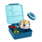 Space-Themed Bento Box with Insulated Soup Cup - Microwave Safe 3-Compartment Lunch Box, Secure Latch, for School Picnic Work, Kids & Adults | Nuvia Haven