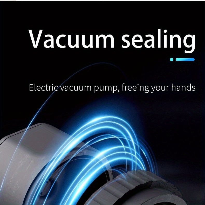 Electric Vacuum Mason Jar Sealing Kit with Lids for Wide Mouth & Regular Mouth Jars Food Preservation Vacuum Sealer