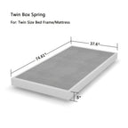 Heavy Duty Box Spring Foundation | 5", 7" & 9" High Metal Frame with Fabric Cover, Easy Assembly – Twin, Full, King