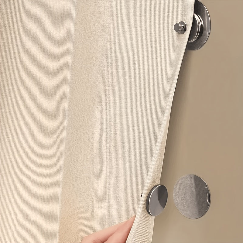 Heavyweight Polyester Door Curtain Panel – No-Drill Sliding Room Divider Screen with Folding Track for Living Room, Bedroom & Doorway, Machine Washable