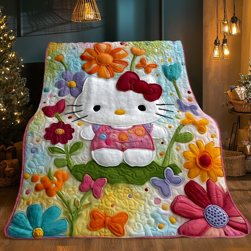 Soft Flannel Blanket – Iconic Face & Bow with Floral Daisy Rose Print | Lightweight All-Season Bedspread for Adults | 3 Sizes | Pink & Turquoise