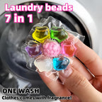 7-in-1 Laundry Beads Concentrated Scented Pods Long-Lasting Fragrance Deep Clean Stain Removal Soft Anti-Static Water Soluble 300g 400g 730g