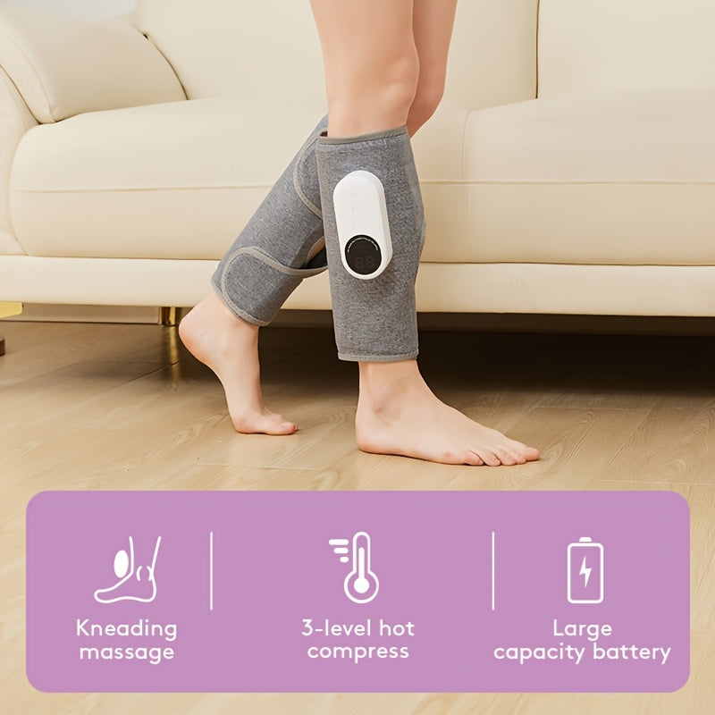 Wireless Air Pressure Heated Calf Massager – 2500mAh Large Battery, Multiple Massage Modes for Leg Relaxation, Cordless Rechargeable, 1pc or 2pcs, Perfect Gift for Christmas Mother's Day Father's Day