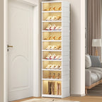 Shoe Rack with Clear Shoe Boxes 3 6 9 Tier Foldable Stackable Plastic Organizer for Closet Entryway Bedroom – Holds 6 12 or 18 Pairs