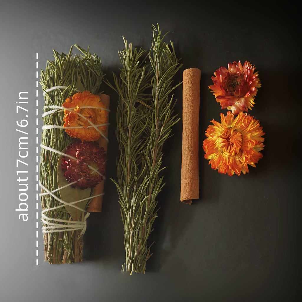 Rosemary Cinnamon Aromatherapy Sticks 3-Pack – Natural Home Fragrance for Space Purification, Meditation & Holiday Decor Gift